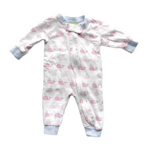 Classic Whimsy Whales One Piece Sleeper - Picture 1 of 6